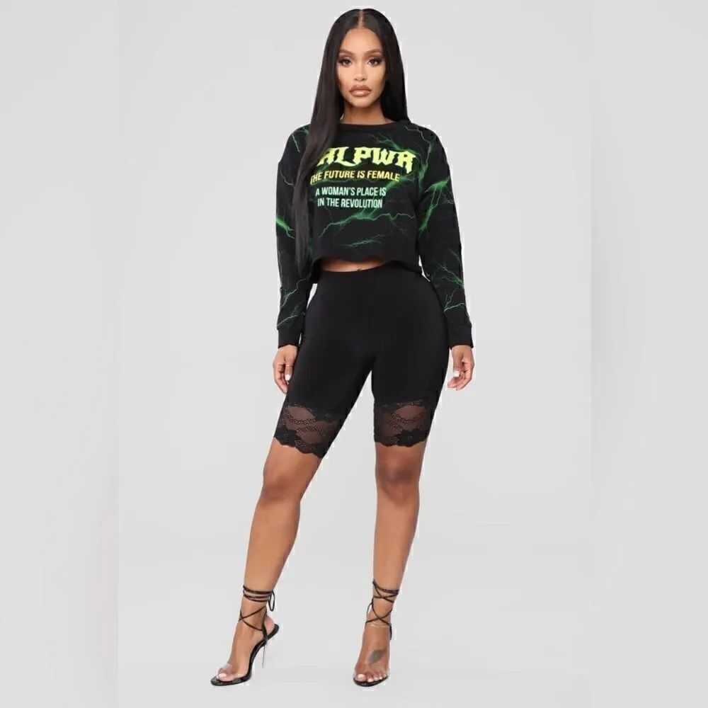 Empowering Fashion Nova "Power of Women" Crop Top
